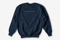 Overstimulated Embroidered Nurse Crewneck Sweatshirt| On Duty Off Filter Collection