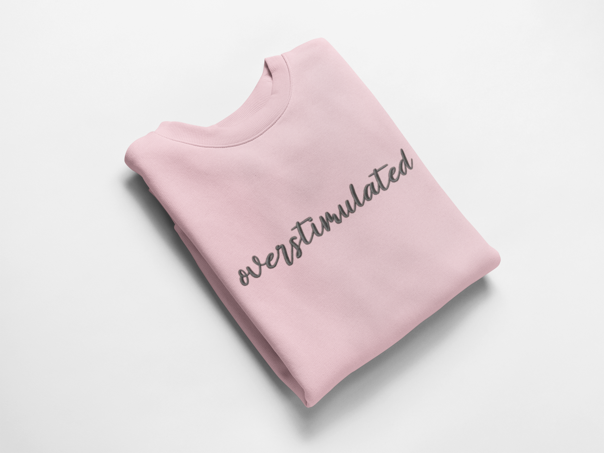 Overstimulated Embroidered Nurse Crewneck Sweatshirt| On Duty Off Filter Collection