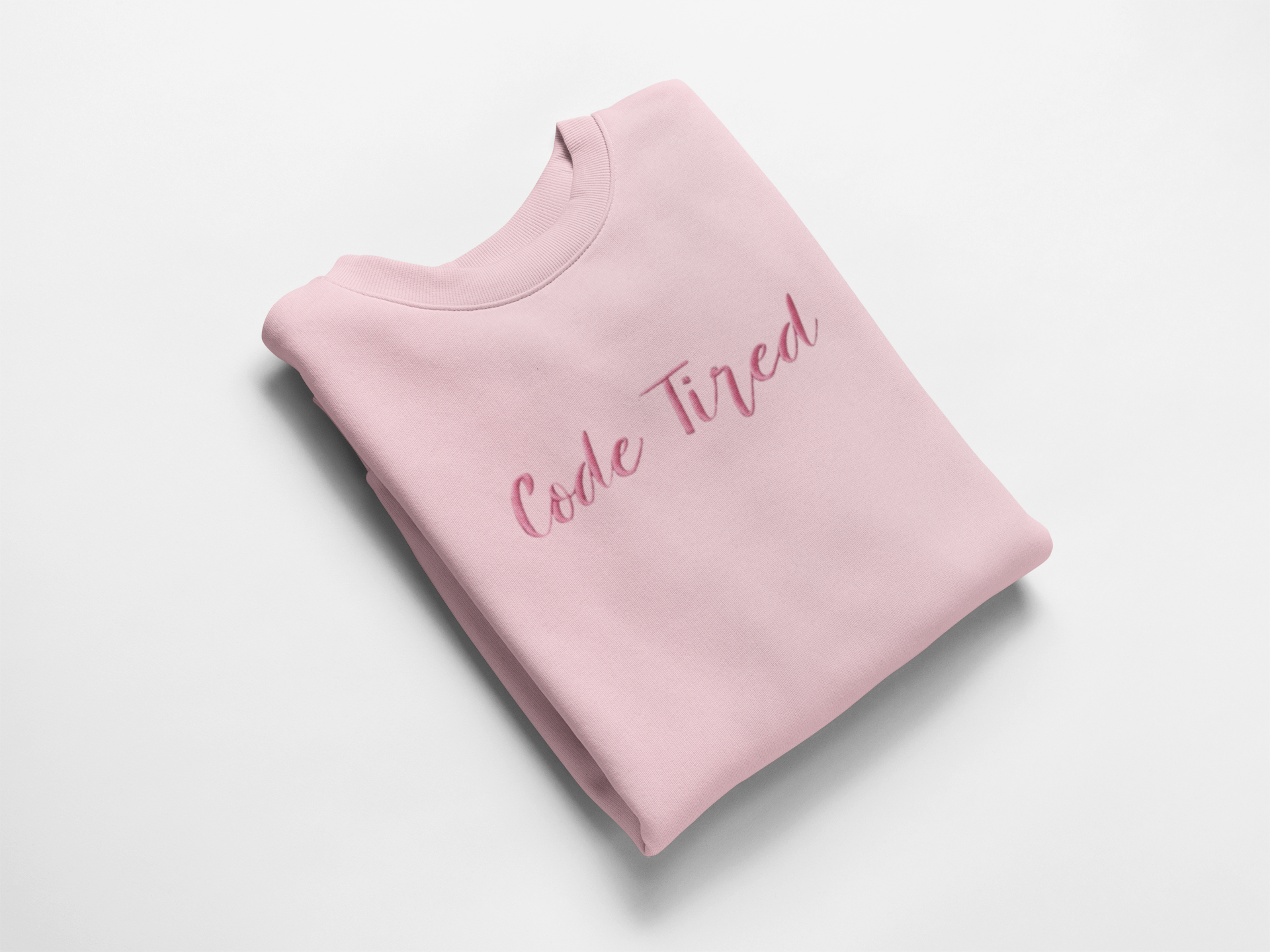 Code Tired Embroidered Nurse Crewneck Sweatshirt| On Duty Off Filter Collection