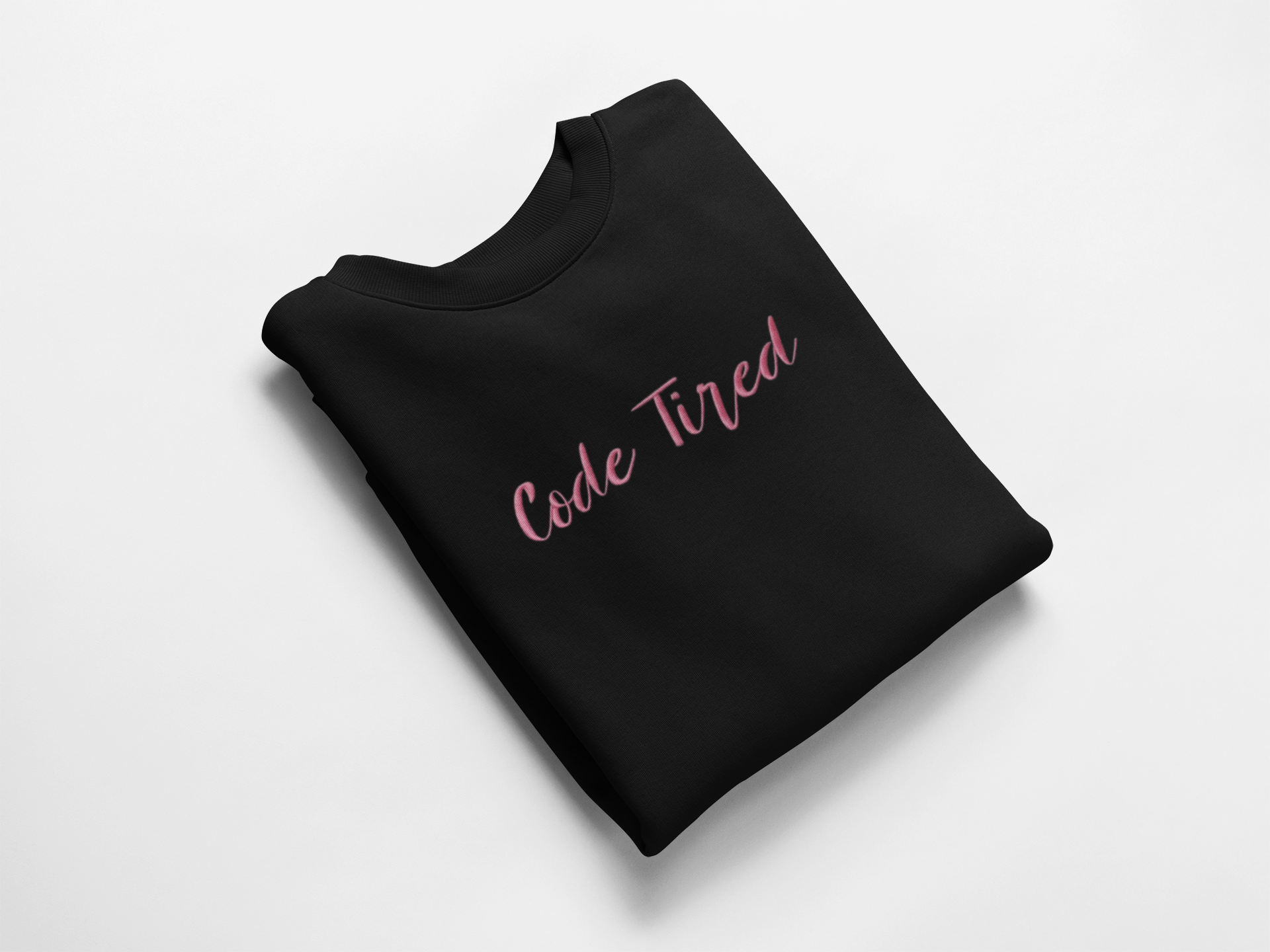 Code Tired Embroidered Nurse Crewneck Sweatshirt| On Duty Off Filter Collection